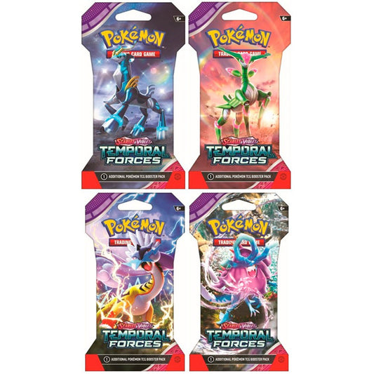 Pokémon TCG: Scarlet & Violet - Temporal Forces Sleeved Booster (Styles May Vary)