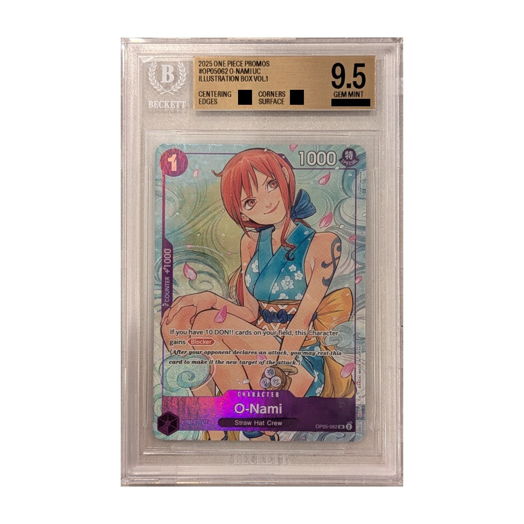 One Piece Card Game: O-Nami (IB-01 Promo), BGS 9.5