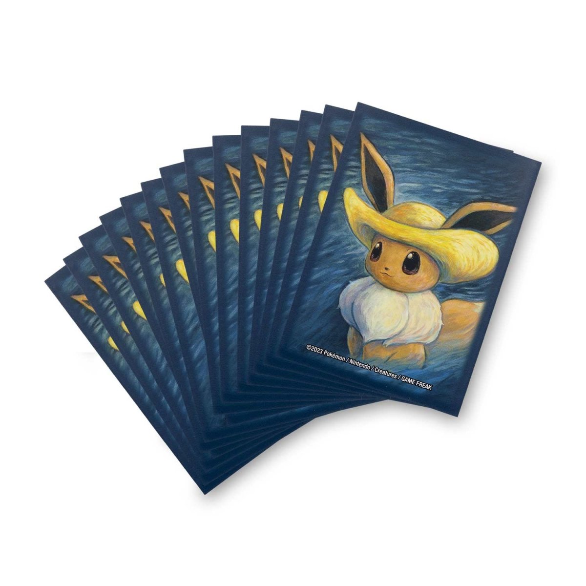 Pokémon Card Game Sleeves, Eevee with Straw Hat