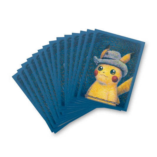 Pokémon Card Game Sleeves, Pikachu with Grey Felt Hat