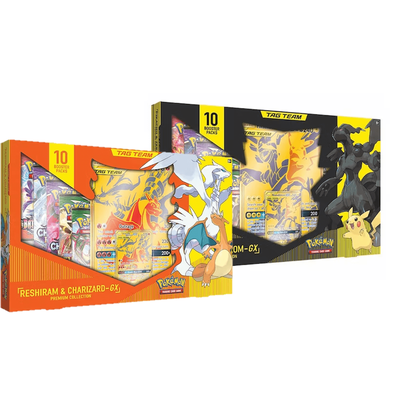 BUNDLE] Pokémon TCG: Reshiram & Charizard-GX & Pikachu & Zekrom-GX Bo –  Exp. Share Collectible