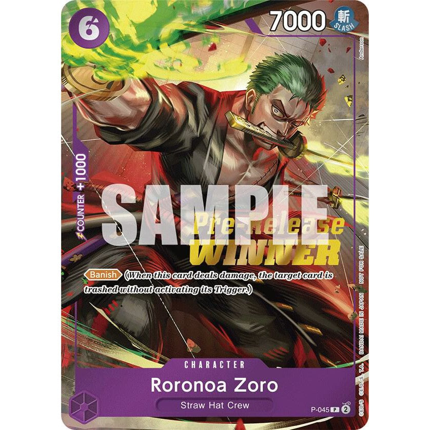 Zoro - OP-06 Pre-Release Winner