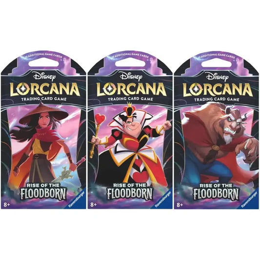 Disney Lorcana: Rise of the Floodborn Sleeved Booster Pack (Styles May Vary)