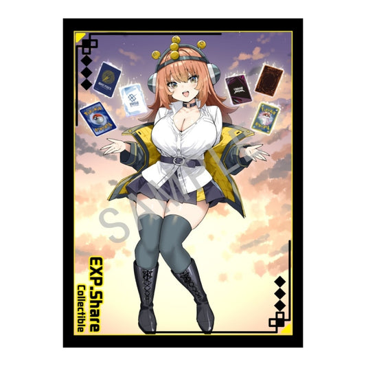 Emi card sleeves featuring an anime girl illustration by SKY, set of 65 protective PP sleeves for trading cards.
