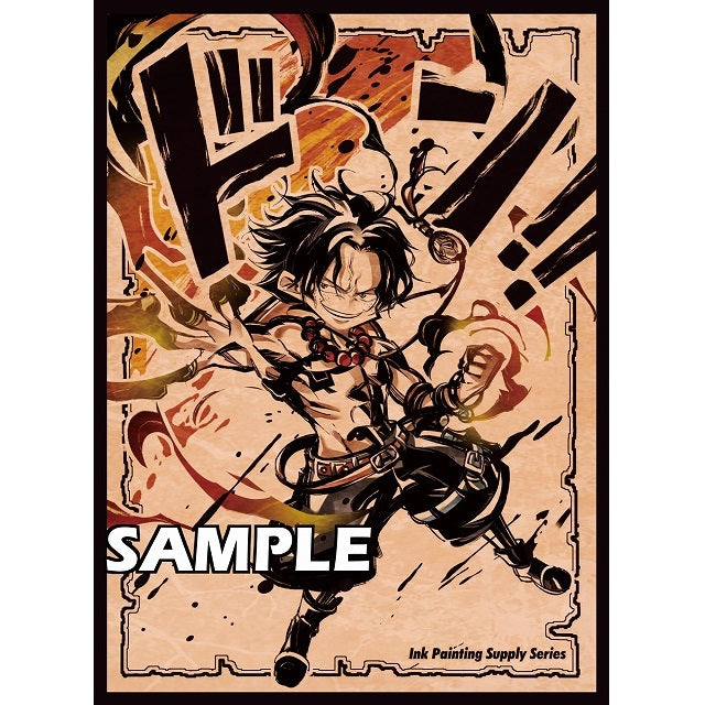 Ink Chibi Ace Don Sleeve with a dynamic anime character design in black, orange, and brown.