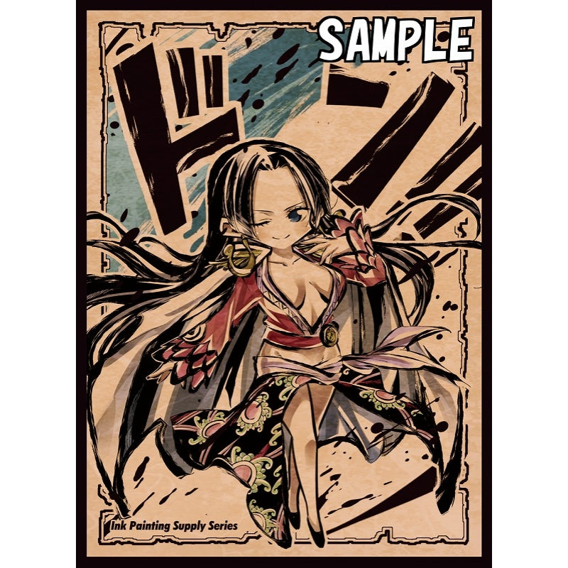 Ink Chibi Boa Don card sleeve with a stylized anime character in a red kimono on a beige background.