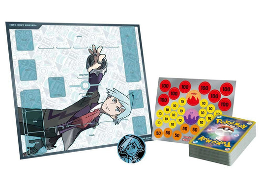 Steven's Beldum & Metagross ex starter deck with playmat, damage counter sheet, Pokémon coin, and 60-card deck.