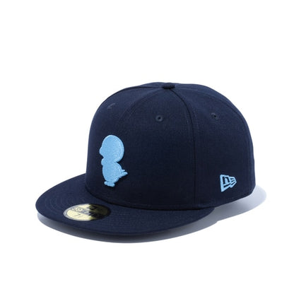 New Era 59FIFTY navy blue polyester cap with light blue embroidered Piplup and New Era logo.