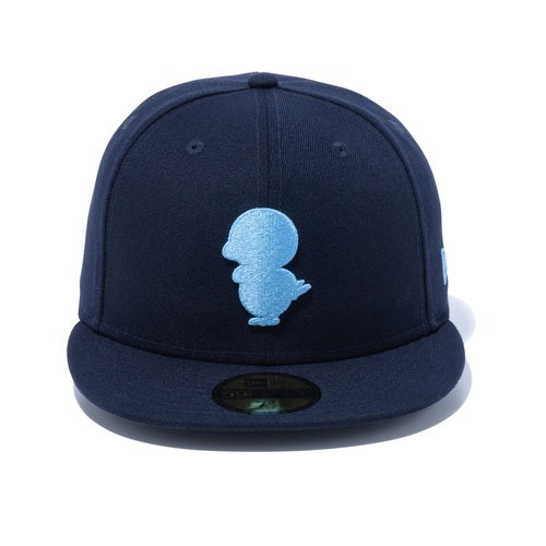 New Era 59FIFTY Piplup navy polyester fitted cap with light blue embroidered Piplup.