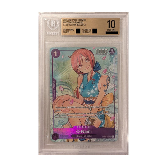 One Piece Card Game: O-Nami (IB-01 Promo), BGS 10 Gold