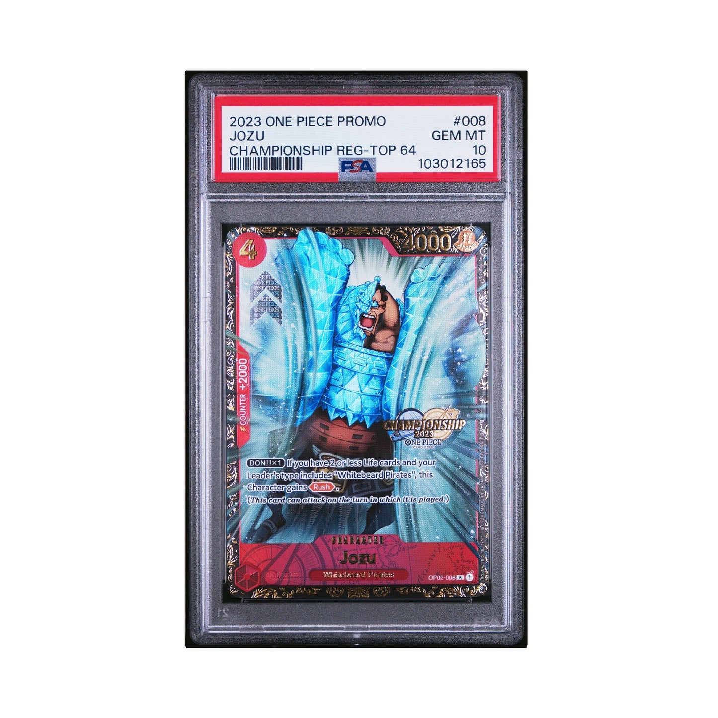 One Piece Card Game:  Jozu OP02-008 Regional TOP 64