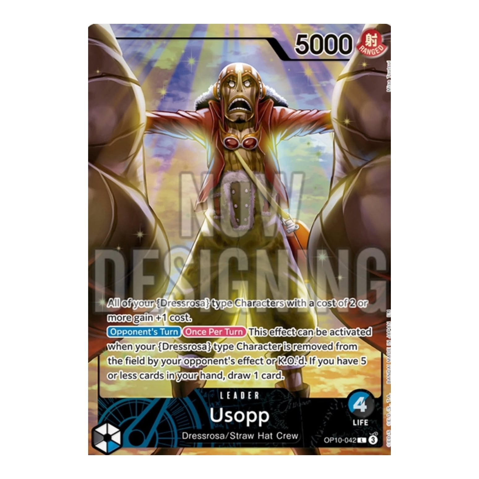 One Piece Card Game Limited Edition Vol.3 promo card featuring Usopp in a vibrant, dynamic art style.