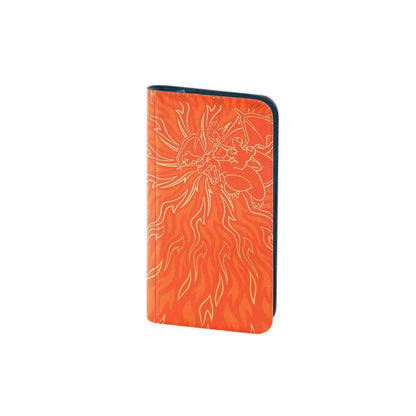Orange Pokémon Charizard VSTAR Collection Box with fiery outline art and dark blue spine.