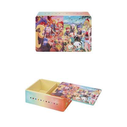 Pokémon Partners' Gathering Collection Box, colorful gradient storage box with anime character art.
