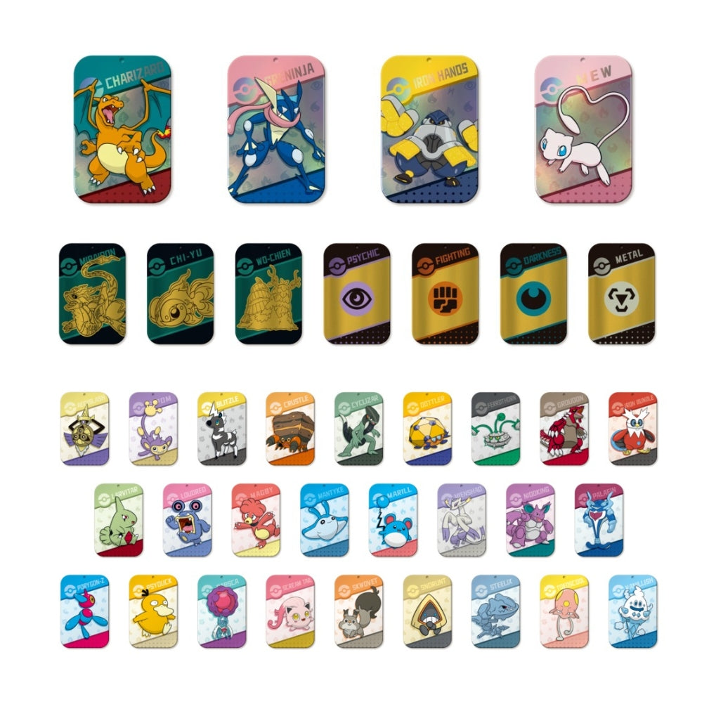Collection of colorful Pokémon Scarlet & Violet Paradox Veil rectangular card sleeves featuring various character illustrations.