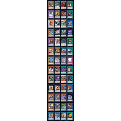 A vertical grid of 60 unique Yu-Gi-Oh! QUARTER CENTURY CHRONICLE (side: PRIDE) Japanese booster cards.