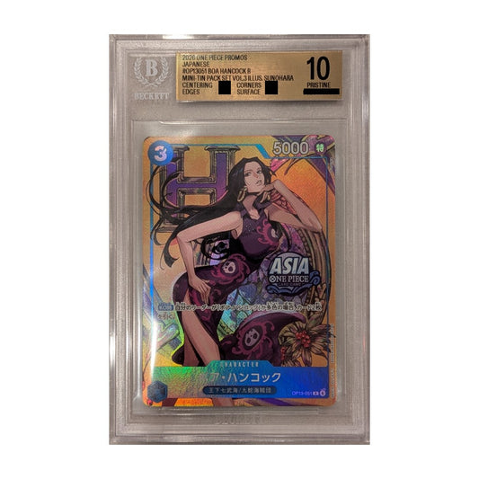 One Piece Card Game: Boa Hancock (Letter Design - OP13-051), BGS 10 Gold - Japanese