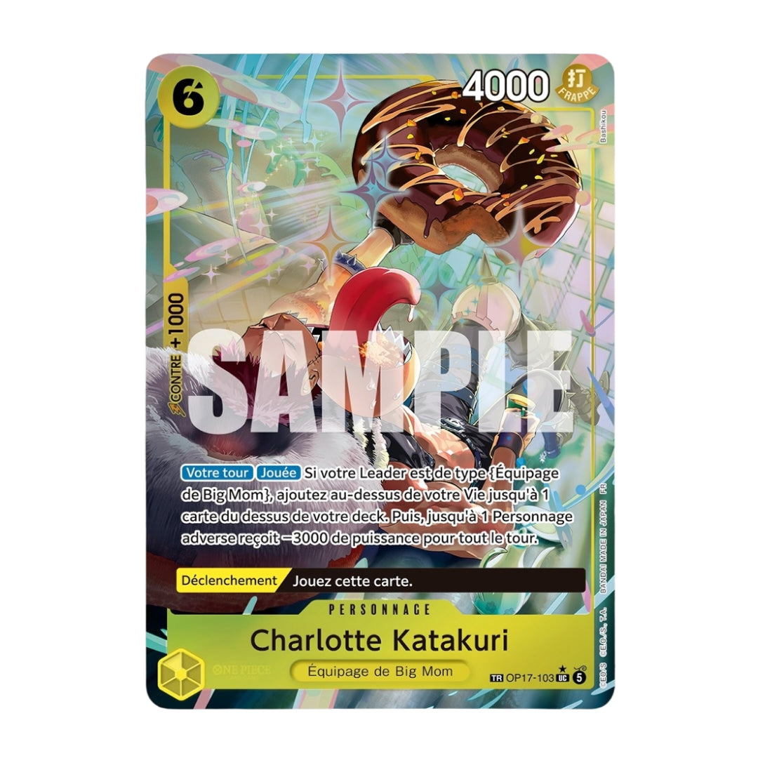 One Piece Card Game: Charlotte Katakuri OP17-103 (Treasure Rare) - French