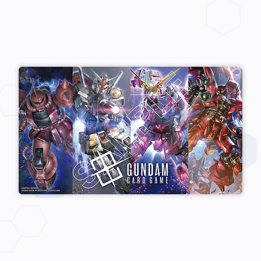 Gundam Card Game: Official Playmat, First Combat (Accessory and Card Set - EVX-01)