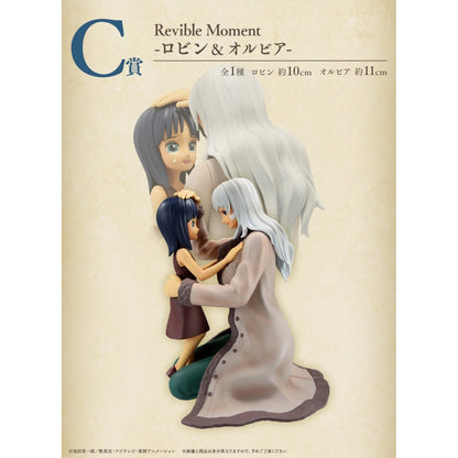 One Piece Ichiban Kuji Revible Moment C prize figure of Nico Robin and Olvia in a tender embrace.